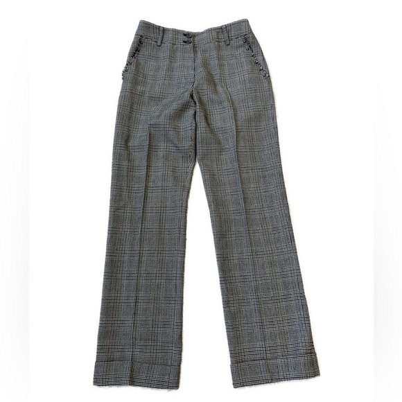 GERARD DAREL Trouser Brown Tweed Detail Pocket Pants 38/6